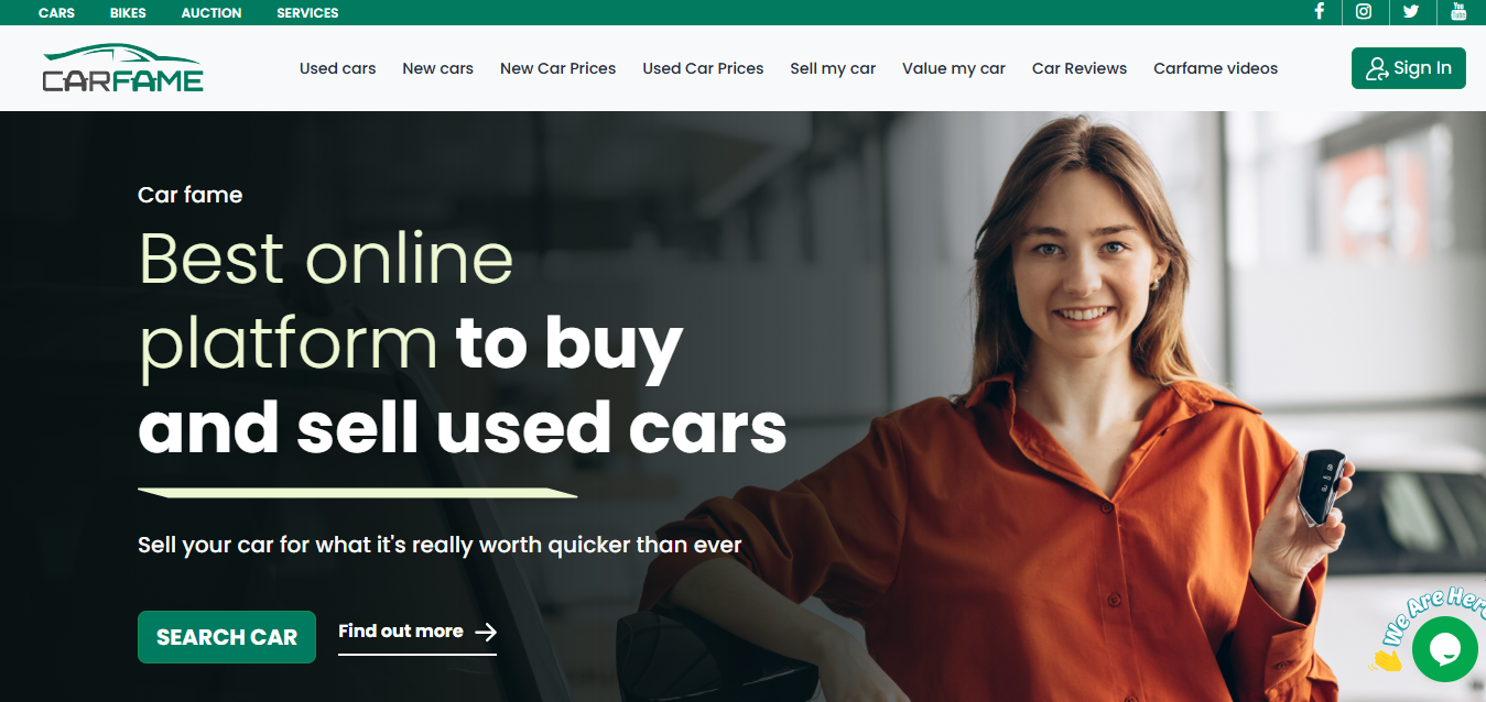 CarFame – AI‑Powered Online Platform to Buy & Sell Used Cars